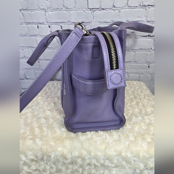 Marc Jacobs Medium The Tote Bag In Purple And Leather - Picture 4 of 16